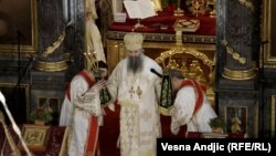 Устоличување на новиот патријарх на Српската православна црква Порфирије, Белград, 19 февруари 2021 година.