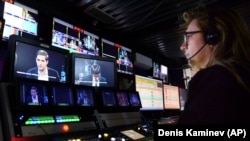 Medijska kuća TV Dozhd u Moskvi, avgust 2021. Na listi se našla i Marija Borzunova, reporterka te televizije koja je i sama proglašena „stranim agentom“ prošlog avgusta