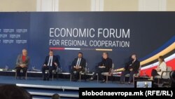 Еди Рама, Александар Вучиќ и Зоран Заев на Економскиот форум за регионална соработка, Скопје 29 јули 2021