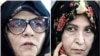 Mir Hossein Musewiniň aýaly Zahra Rahnaward (sagda) we Mehdi Karrubiniň aýaly Fatemeh Karrubi