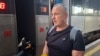 Фрилансер Крым.Реалии Владислав Есипенко на вокзале в Киеве 01 августа 2025 года