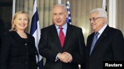 Hilari Klinton, Benjamin Netanjahu i Mahmud Abas prilikom druge runde izraelsko-palestinskih direktnih pregovora, Jerusalem, 15 septembar 2010
