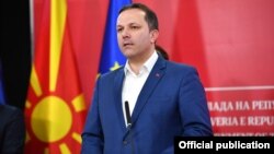 Прес конференција на техничкиот премиер Оливер Спасовски