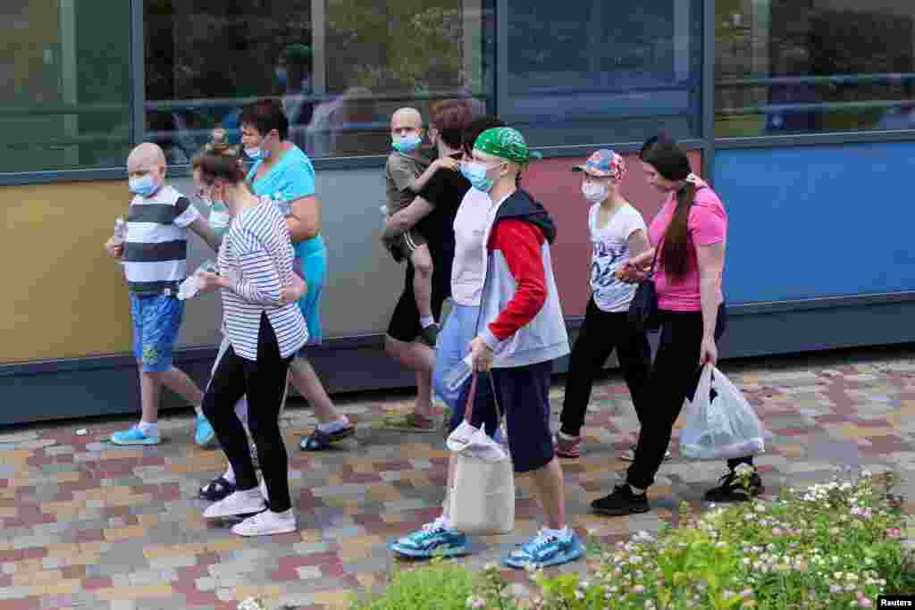 Spitalul de copii Ohmatdit din Kiev este cel mai mare centru din Ucraina pentru tratarea copiilor bolnavi de cancer. 