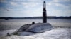 Амэрыкаснкая атамная ракетная подводная лодка USS Alaska клясы Ohio. Архіўнае фота