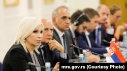 Potredsednica Vlade Srbije i ministarka rudarstva i energetike, Zorana Mihajlović u Tirani, 25. jula 2022. 