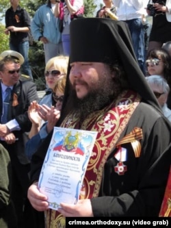 Каліник (Чернишов), архімандрит УПЦ (МП). Євпаторія, 3 травня 2014 року