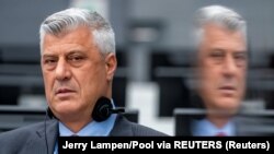 Bivši predsjednik Kosova Hašim Tači pred Kosovskim specijaliziranim vijećem u Haagu, Nizozemska, 9. novembra 2020. 