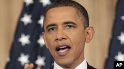 Barak Obama tokom govora o Bliskom istoku, 19. maj 2011.