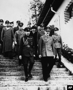 Bugarski kralj Boris III sa Adolfom Hitlerom u Njemačkoj u junu 1941.