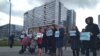 Петербург: жители вышли на митинг из-за отсутствия дорог