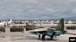 Российские войска на авиабазе в Сирии