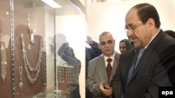 Prime Minister Nuri al-Maliki during the reopening ceremony of Iraq's National Museum in Baghdad on February 23.