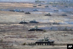 Совместные российские и белорусские учения в 2022 году накануне вторжения в Украину.