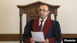 Member of the Armenian Constitutional Court Hrair Tovmasian (file photo)