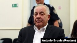 Bivši hrvatski premijer Ivo Sanader tokom izricanja presude na sudu u Zagrebu, 22. oktobar 2018.