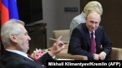 Miloš Zeman sa Vladimirom Putinom u Sočiju