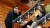 Deputetët të Lidhjes Demokratike të Kosovës gjatë një seance konstituive në Kuvend.