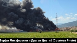 Пожар во депонија во Визбегово, 9 јули 2025