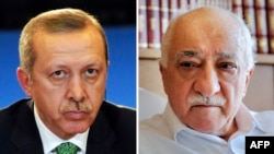 Prezident Rejep Taýyp Erdoganyň ozalky ýarany Fethulla Gülen bilen ýanaşyk goýlan suraty 