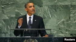 Predsednik SAD Barak Obama na sednici GS UN u Njujorku