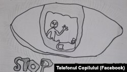 Asociația Telefonul Copilului derulează proiecte remediale. Copiii se exprimă prin desene. 