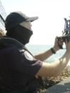Ukraine - naval patrol ship in the Black Sea - screen grab