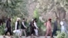 Newly freed Taliban prisoners leave Pul-e Charkhi prison in Kabul on August 13.