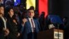 George Simion, în seara alegerilor prezidențiale. Spunea atunci, imediat după publicarea exit-pollurilor, că este învingător. Câteva ore mai târziu, și-a recunoscut înfrângerea.