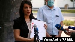 Serbia -- Serbian politician Marinika Tepic, in Belgrade, July 23, 2020.