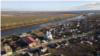 Râul Nistru văzut de la Varnița (malul drept) înspre Parcani (malul stâng), decembrie 2024. Până la criza gazelor mai erau câteva zile.