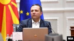 Министерот за внатрешни работи Оливер Спасовски. 