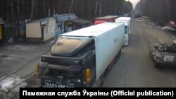 რუსული ტანკები სენკოვკას გამშვებ პუნქტზე.