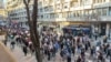 Протест за 22-годишната Фросина Кулакова, која загина во сообраќајна несреќа на булеварот „партизански одреди“ во Скопје, 31.-1.2025 година. 