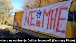 Sa protesta u selu Rakita, decembar 2018.