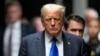 Former US President and Republican presidential candidate Donald Trump walks to speak to the press after he was convicted in his criminal trial at Manhattan Criminal Court in New York City, on May 30, 2024.