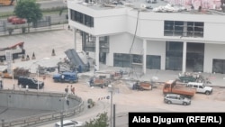 Građevinci u centru Sarajeva, 2. juli