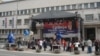 Protest naprednjaka protiv deklaracije vojvođanskih vlasti, april 2013. foto: Norbert Šinković