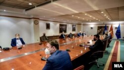Средба на премиерот Зоран Заев со владините коалициони партнери. 06.12.2021.