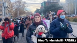 Antivladini demonstranti u gruzijskoj prestonici Tbilisiju vratili su se na ulice 16. decembra 2024.