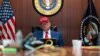 O fotografie difuzată de Casa Albă, înfățișându-l pe Donald Trump în Situation Room (Sale de Criză) în timpul bombardamentului american asupra siturilor nucleare iraniene, 21 iunie 2025
