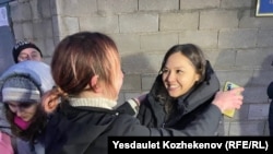 Асем Жапишева, журналистка и активистка движения «Oyan, Qazaqstan!» после освобождения. Алматы, 4 февраля 2025 года