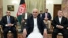 President Ghani during a televised speech addressing the recent political issues in the country. 