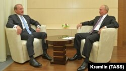 Виктор Медведчук и Владимир Путин