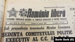 România liberă din 14 ianuarie 1989